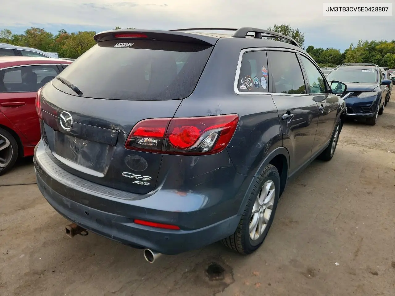 2014 MAZDA CX-9 VIN JM3TB3CV5E0428807 — фото 3