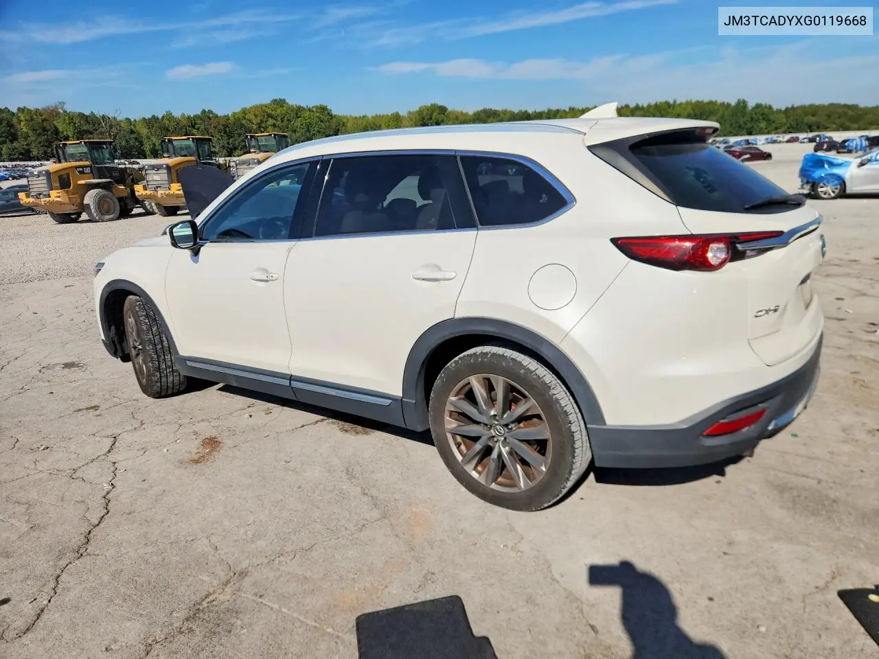 2016 MAZDA CX-9 VIN JM3TCADYXG0119668 — фото 2