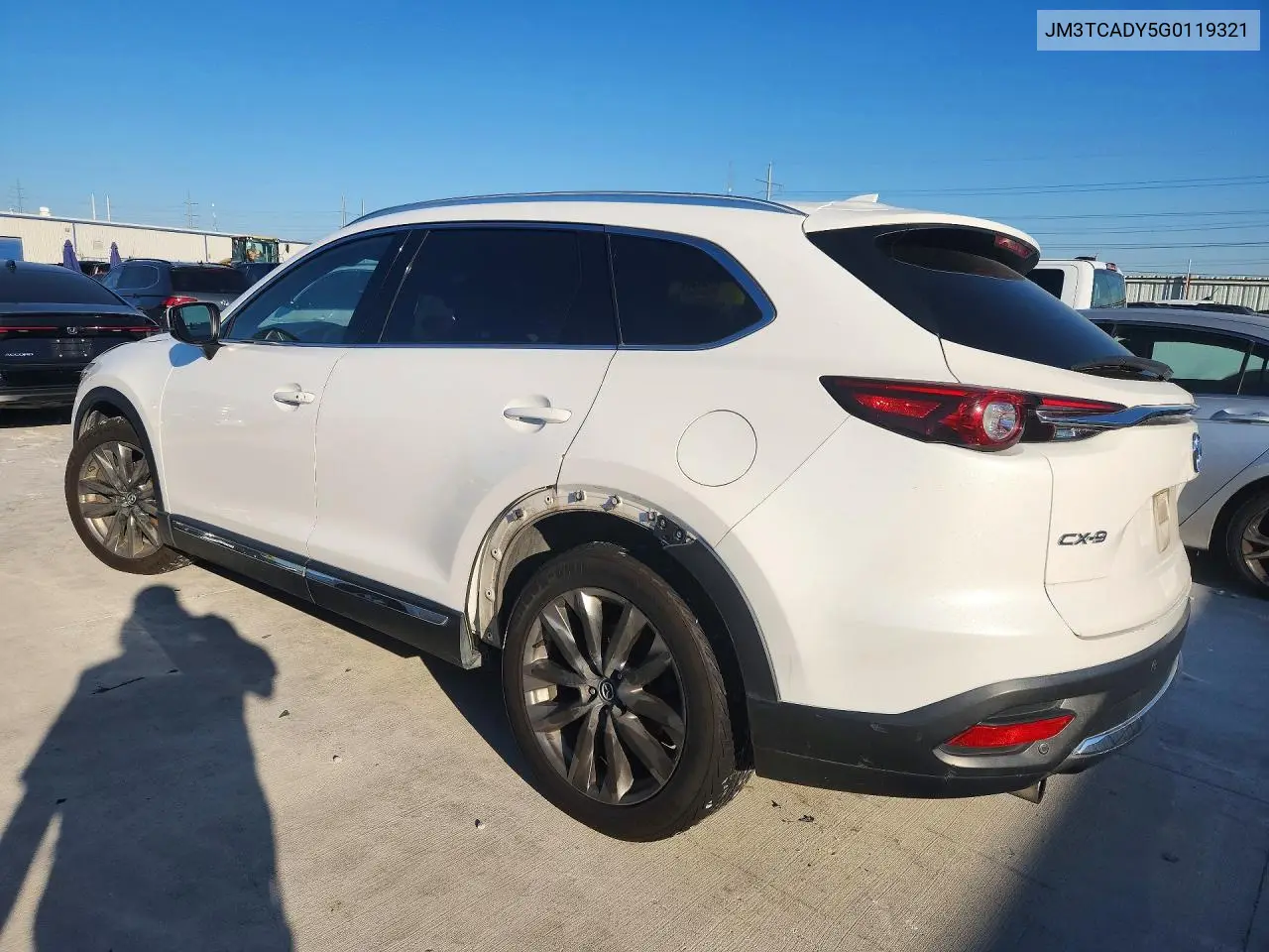 2016 MAZDA CX-9 VIN JM3TCADY5G0119321 — фото 2