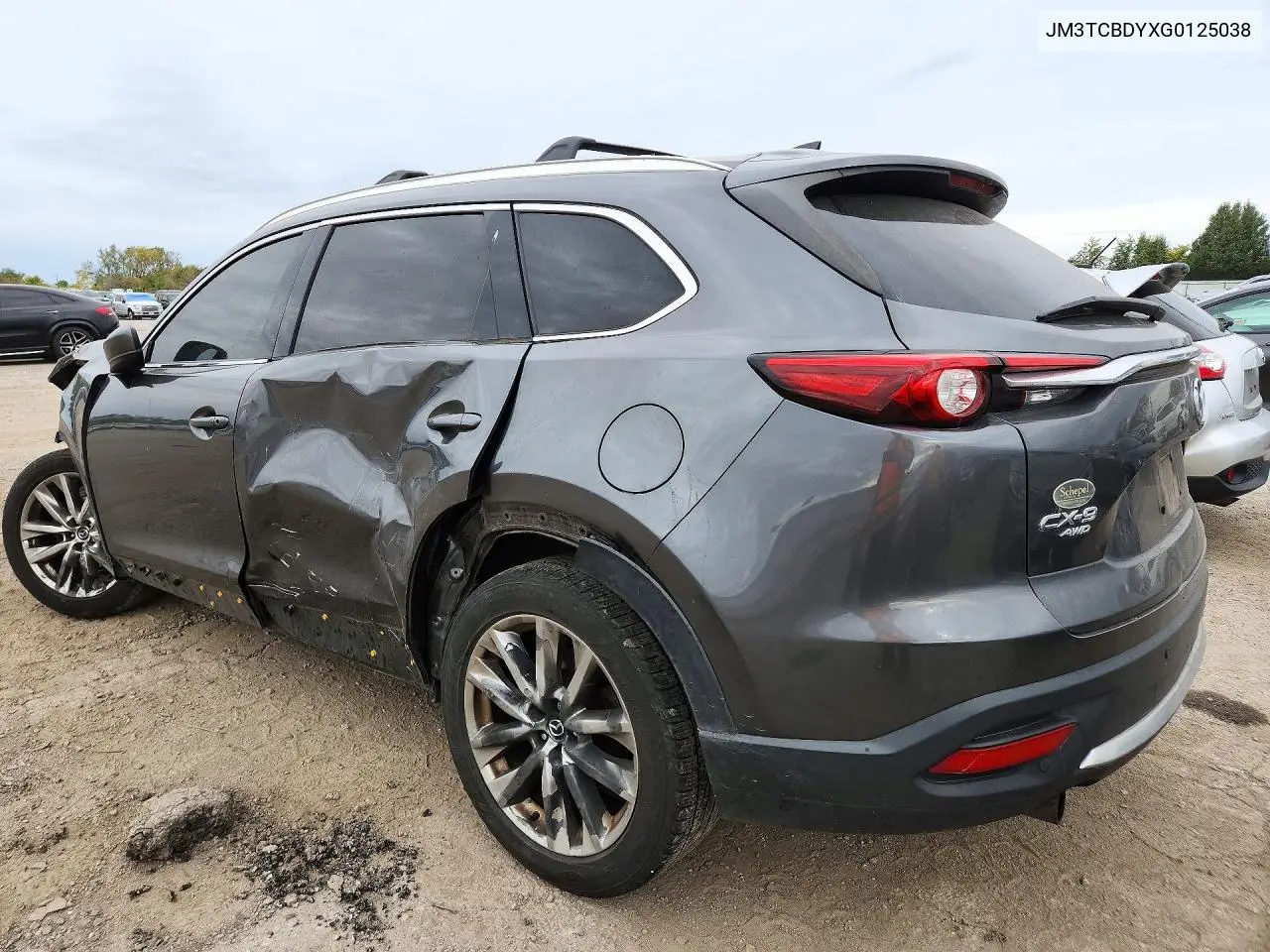2016 MAZDA CX-9 VIN JM3TCBDYXG0125038 — фото 2