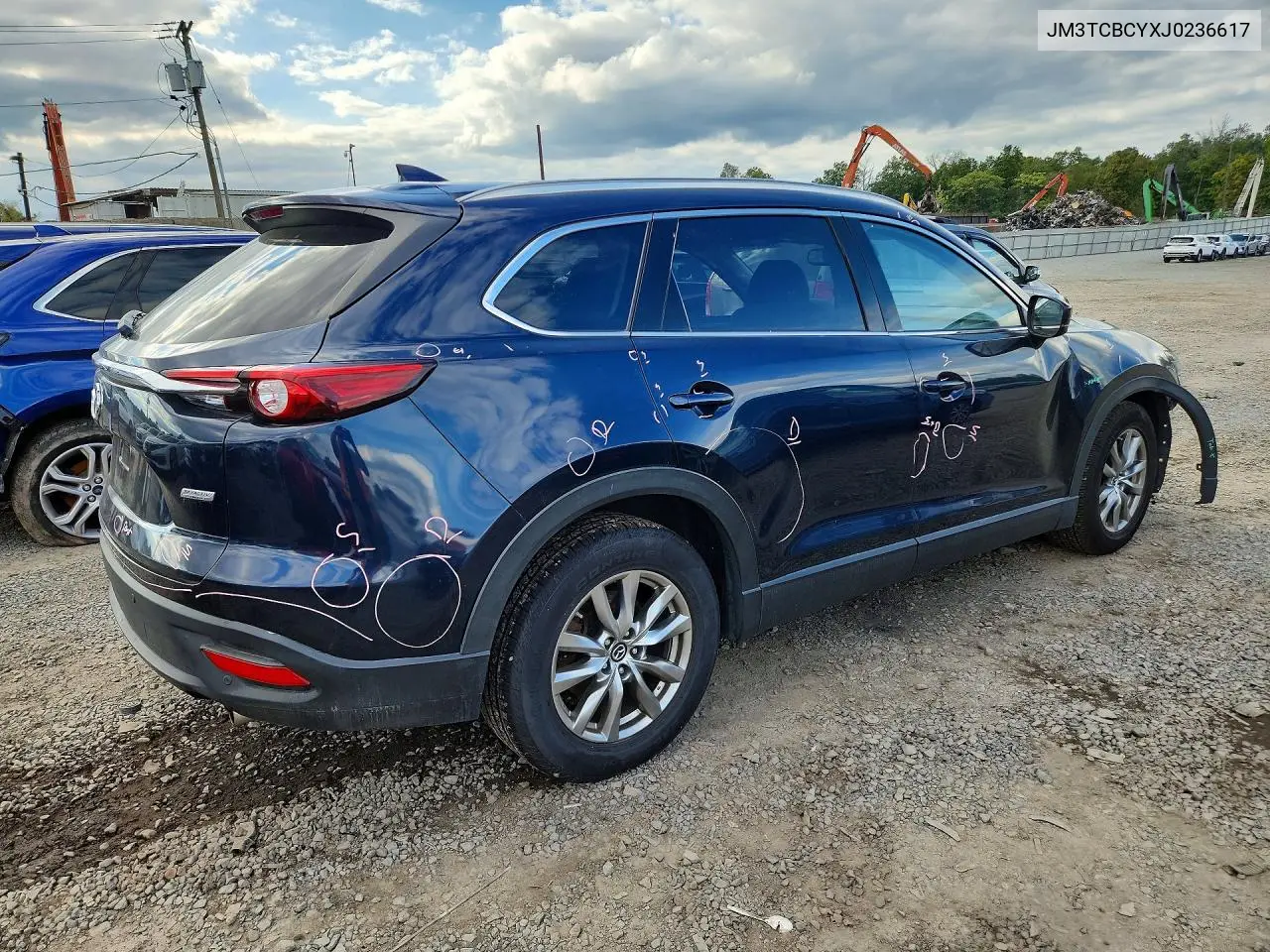 2018 MAZDA CX-9 VIN JM3TCBCYXJ0236617 — фото 3