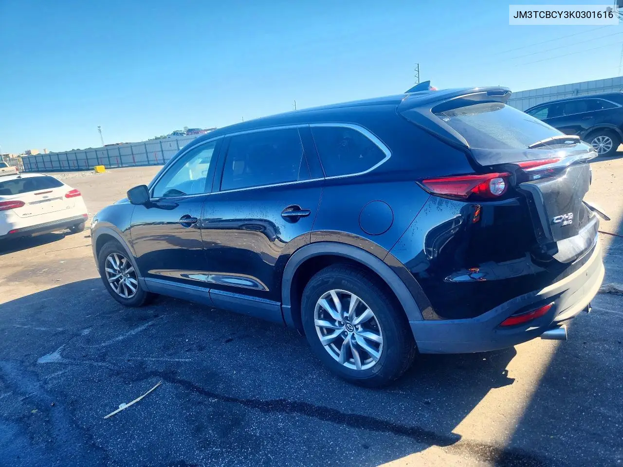 2019 MAZDA CX-9 VIN JM3TCBCY3K0301616 — фото 2