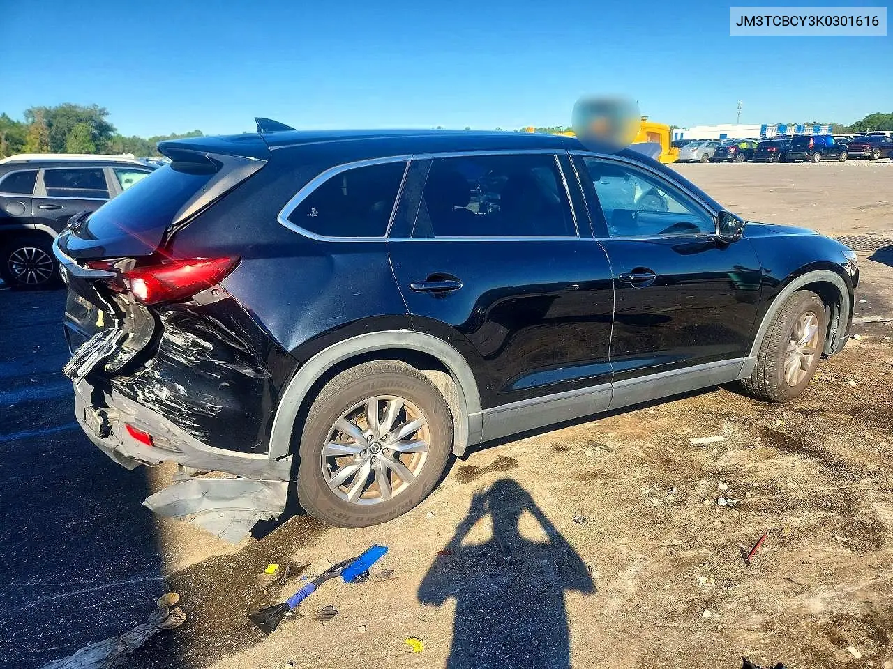 2019 MAZDA CX-9 VIN JM3TCBCY3K0301616 — фото 3