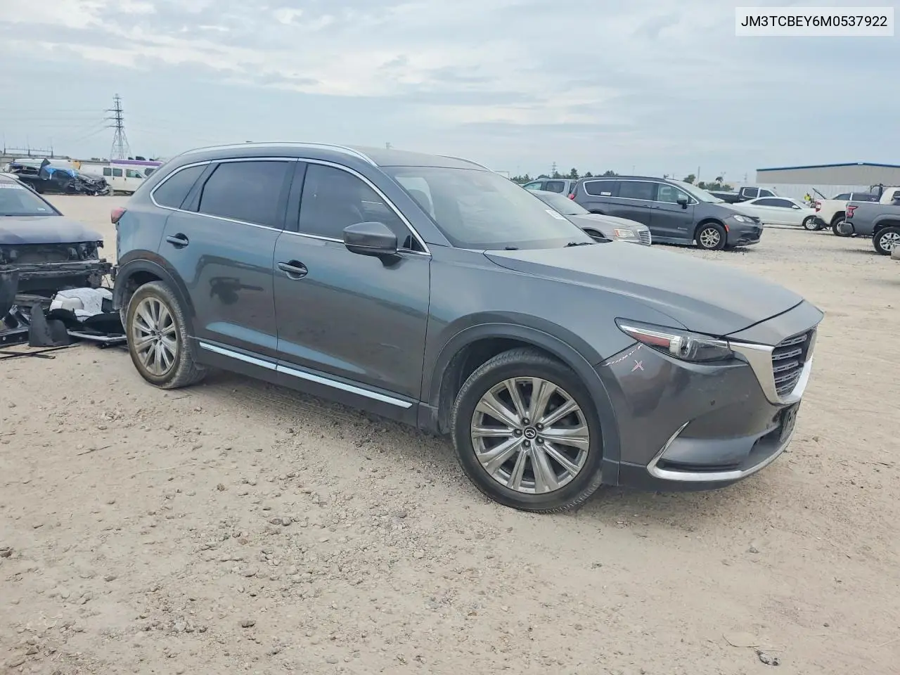 2021 MAZDA CX-9 VIN JM3TCBEY6M0537922 — фото 4