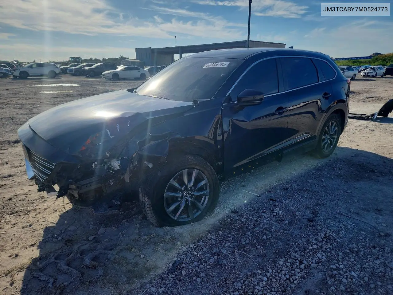 MAZDA CX-9 2021, VIN JM3TCABY7M0524773