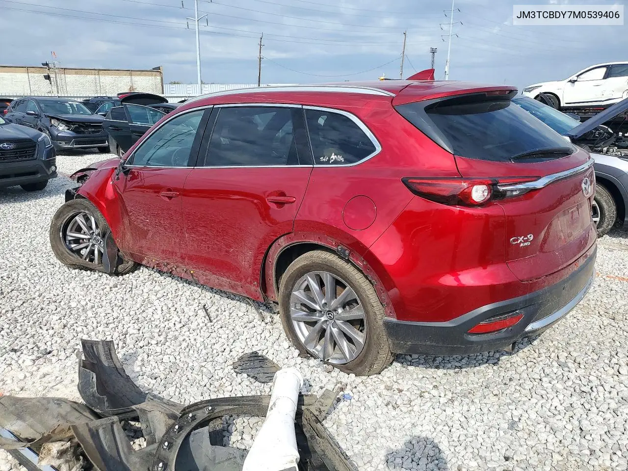 2021 MAZDA CX-9 VIN JM3TCBDY7M0539406 — фото 2
