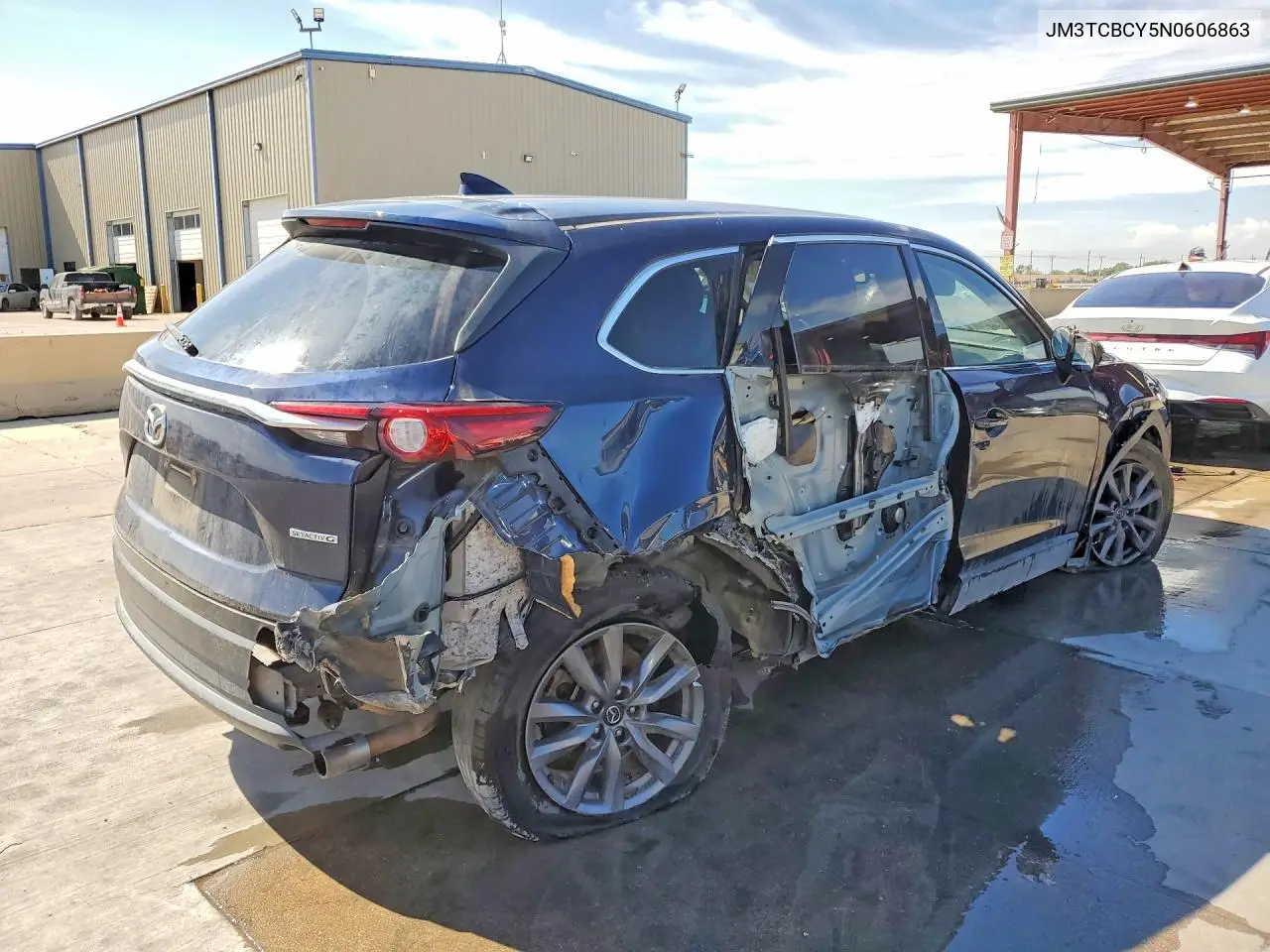 2022 MAZDA CX-9 VIN JM3TCBCY5N0606863 — фото 3