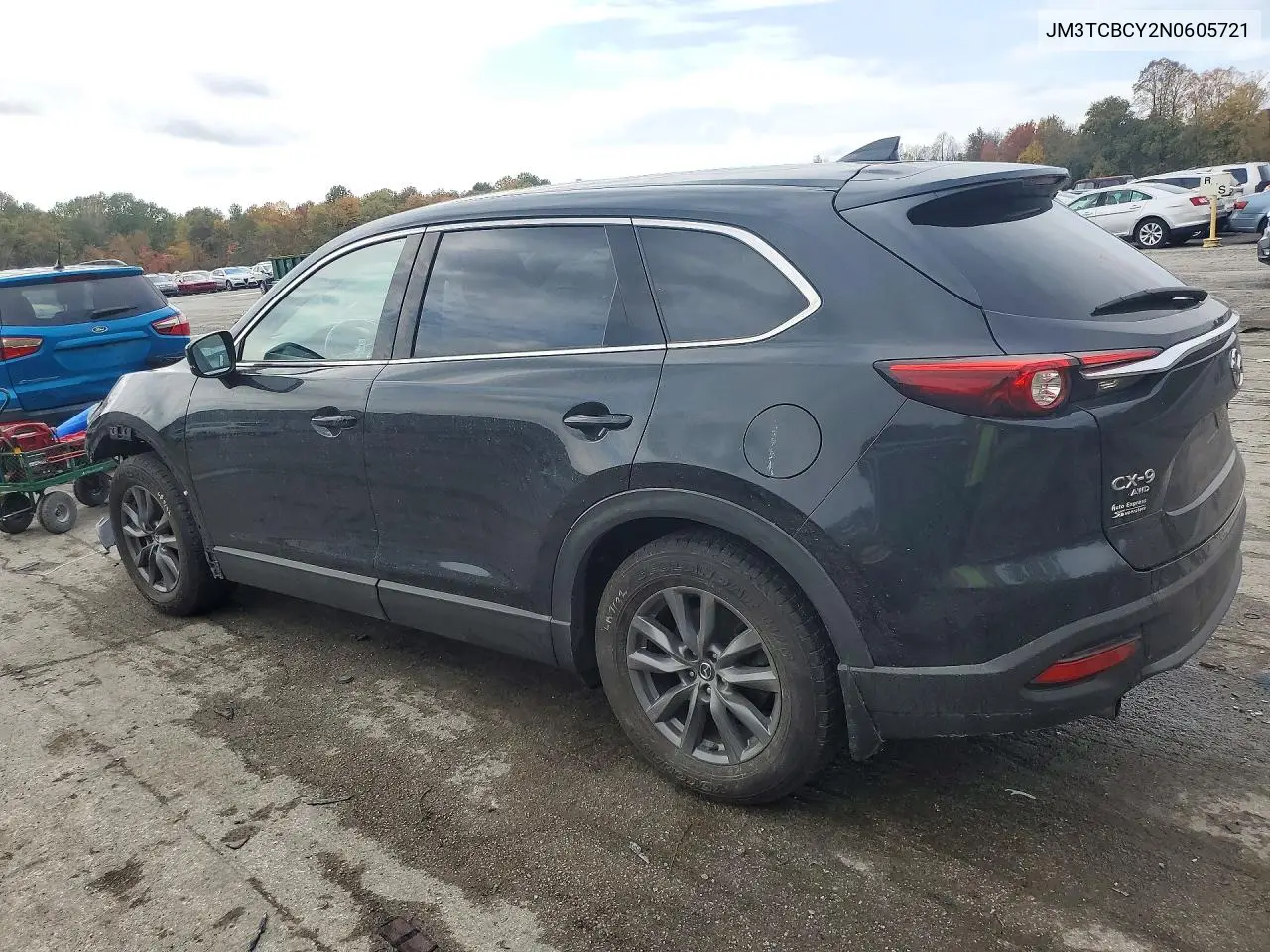 2022 MAZDA CX-9 VIN JM3TCBCY2N0605721 — фото 2