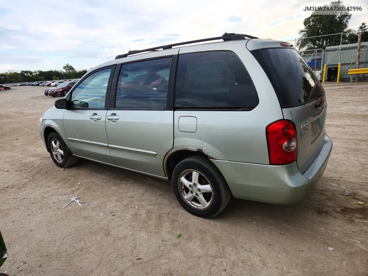 2003 MAZDA MPV VIN JM3LW28A730342996 — фото 2