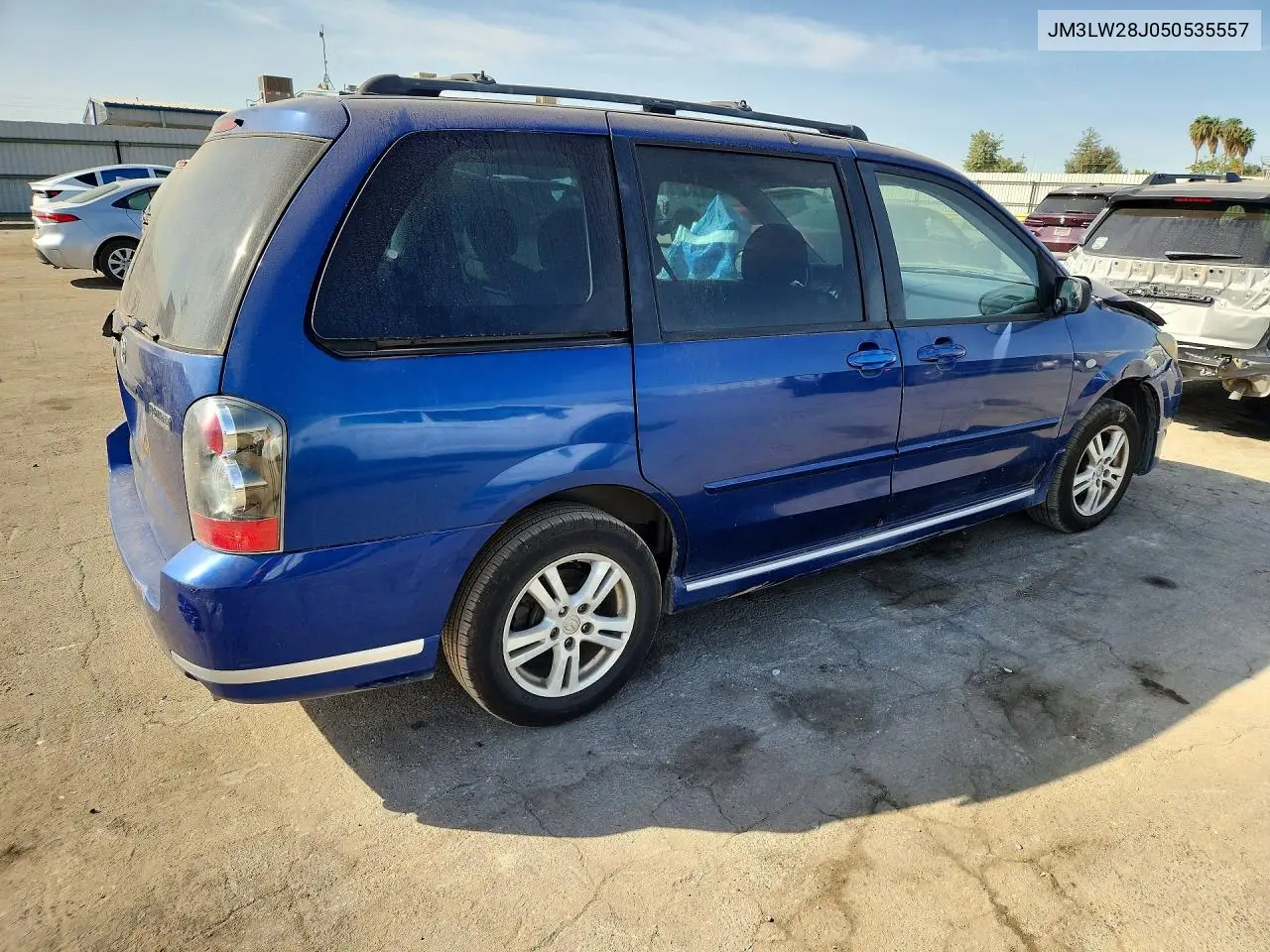 2005 MAZDA MPV VIN JM3LW28J050535557 — фото 3