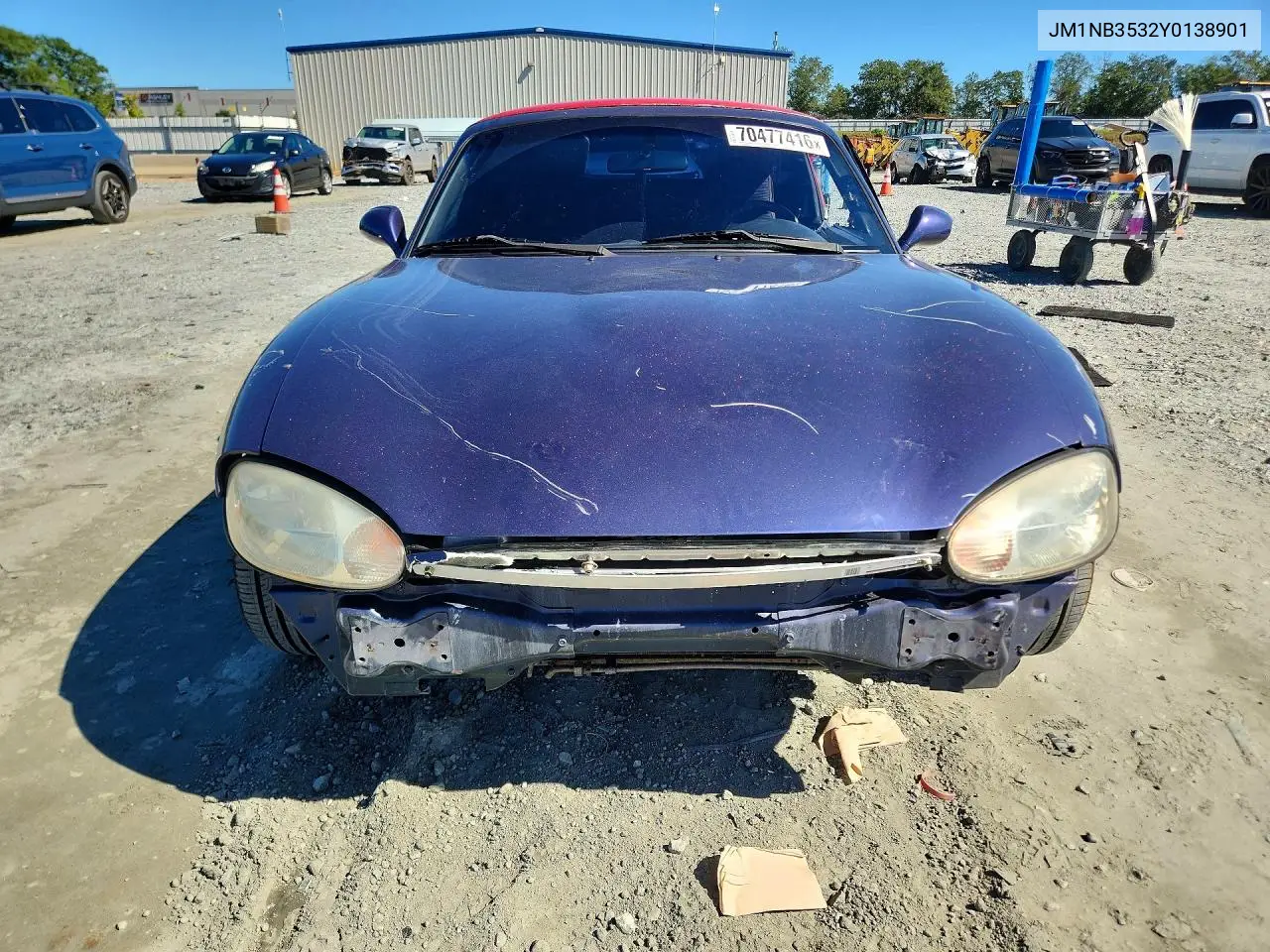 2000 MAZDA MX-5 VIN JM1NB3532Y0138901 — фото 5