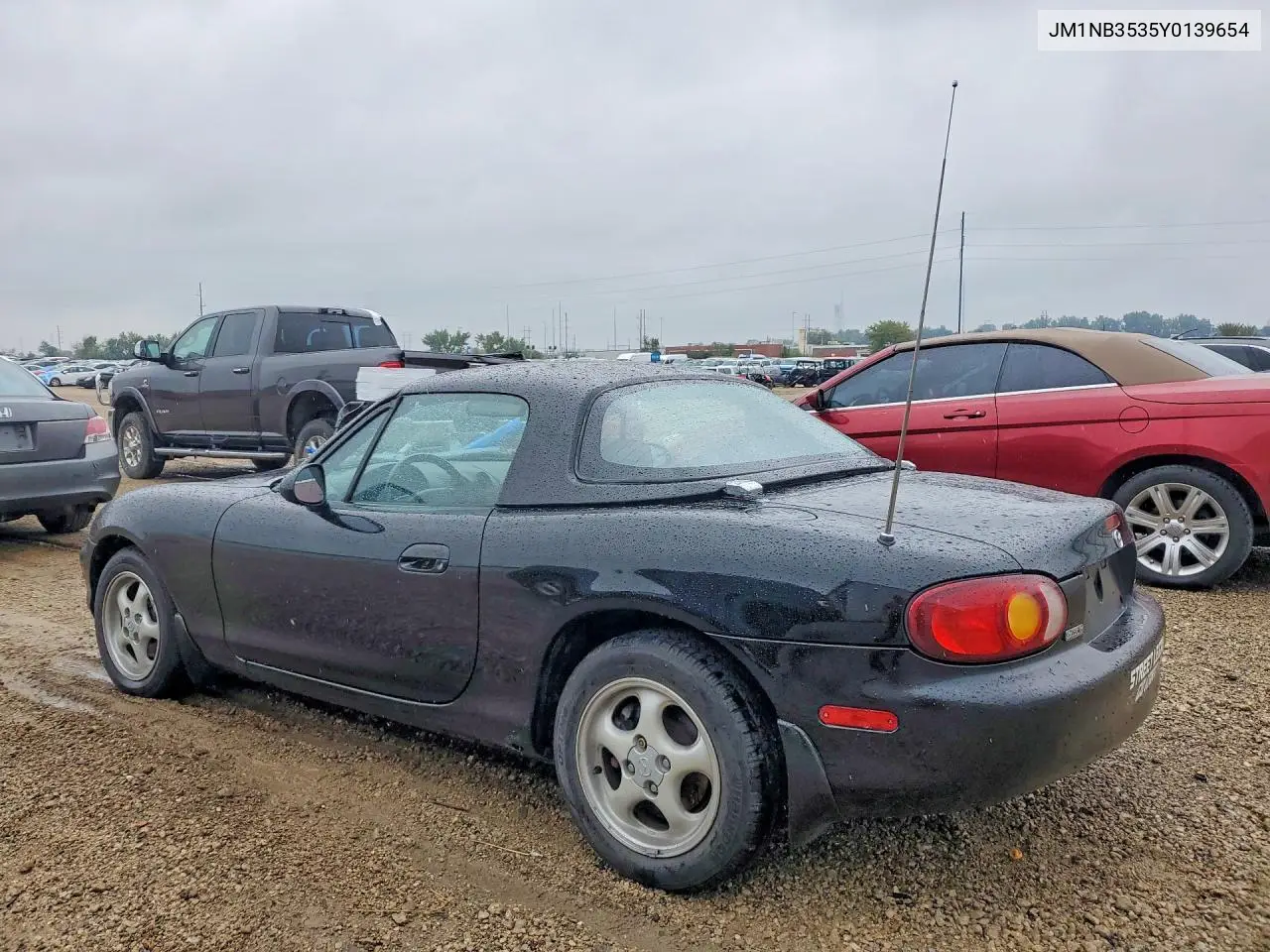 2000 MAZDA MX-5 VIN JM1NB3535Y0139654 — фото 2