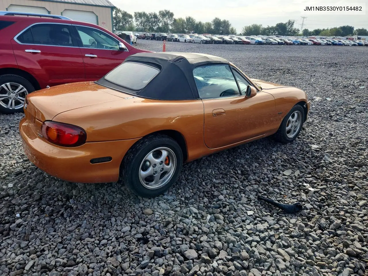 2000 MAZDA MX-5 VIN JM1NB3530Y0154482 — фото 3