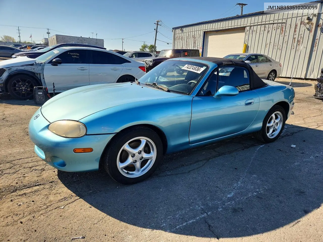 MAZDA MX-5 2001, VIN JM1NB353510200099