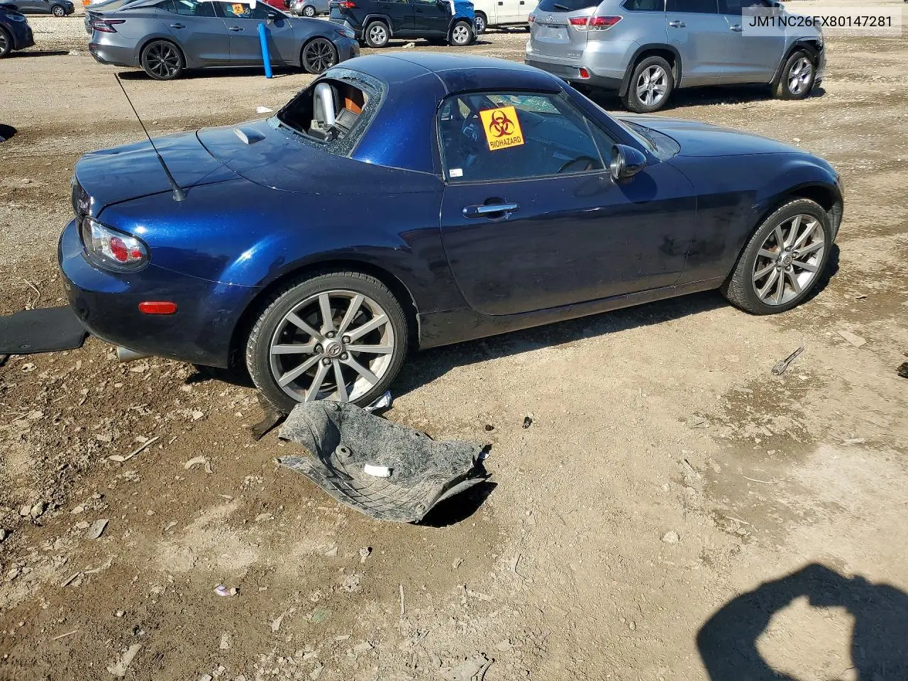 2008 MAZDA MX-5 VIN JM1NC26FX80147281 — фото 3
