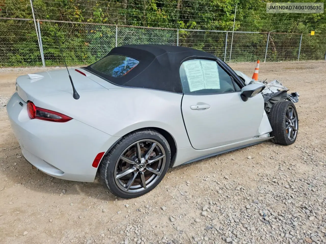 2016 MAZDA MX-5 VIN JM1NDAD74G0105030 — фото 3