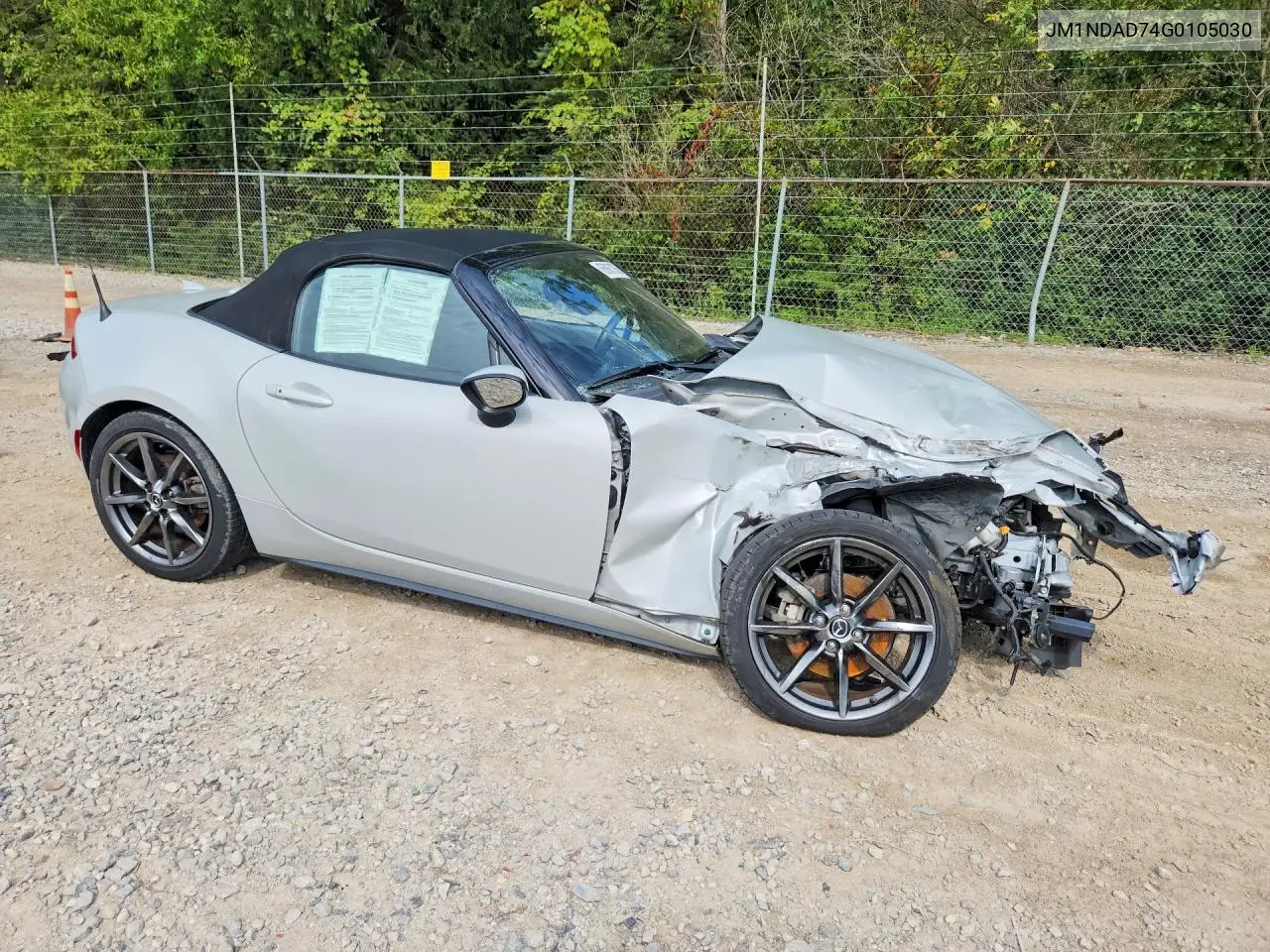 2016 MAZDA MX-5 VIN JM1NDAD74G0105030 — фото 4