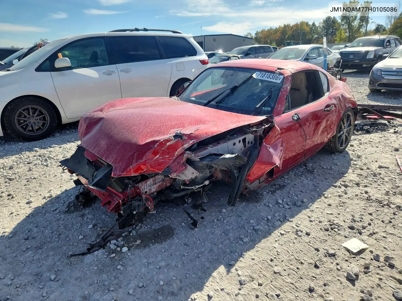 MAZDA MX-5 2017, VIN JM1NDAM77H0105086