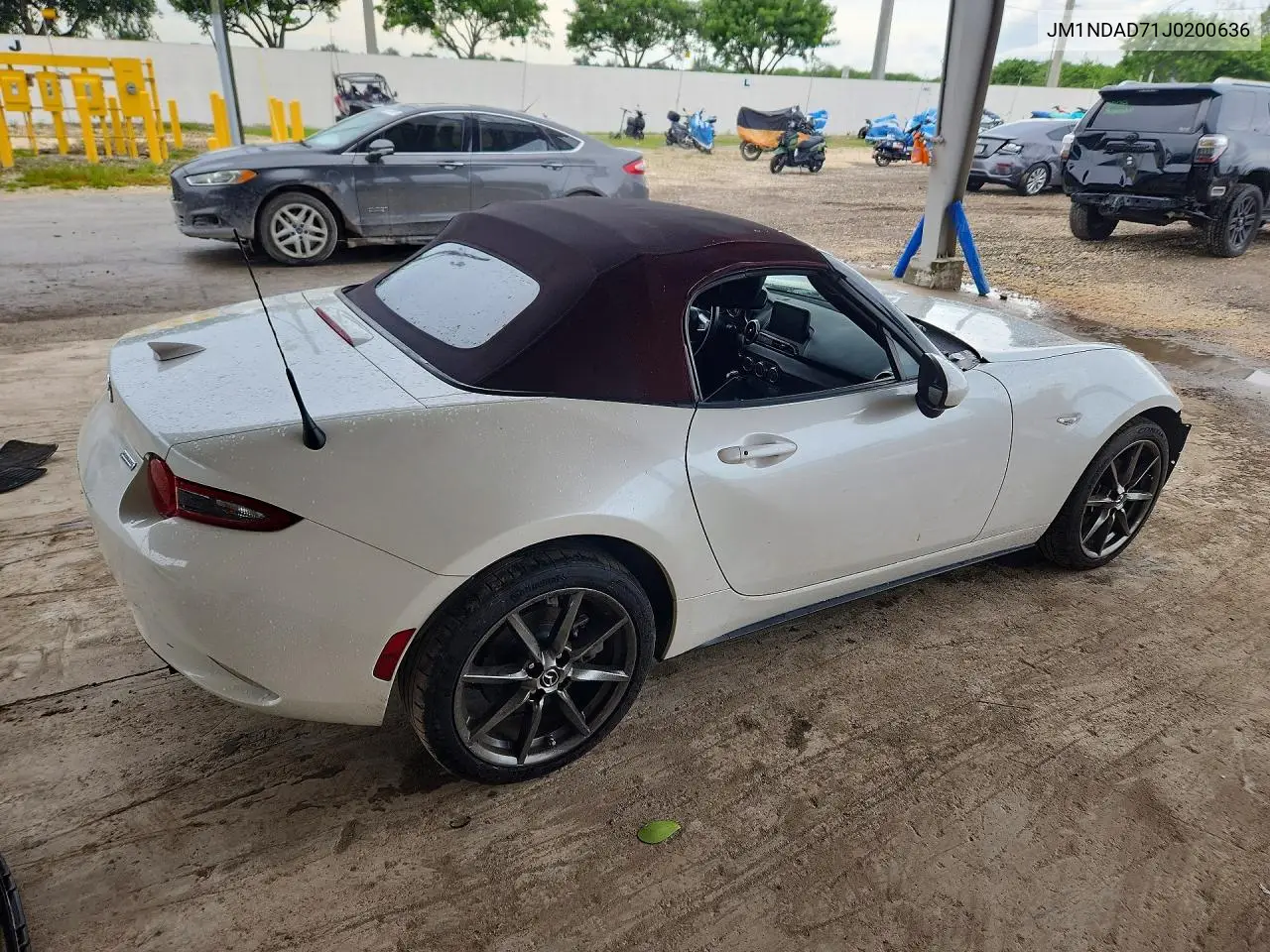 2018 MAZDA MX-5 VIN JM1NDAD71J0200636 — фото 3