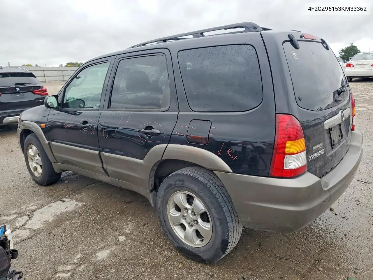 2003 MAZDA TRIBUTE VIN 4F2CZ96153KM33362 — фото 2