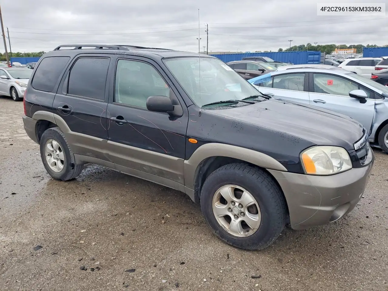 2003 MAZDA TRIBUTE VIN 4F2CZ96153KM33362 — фото 4