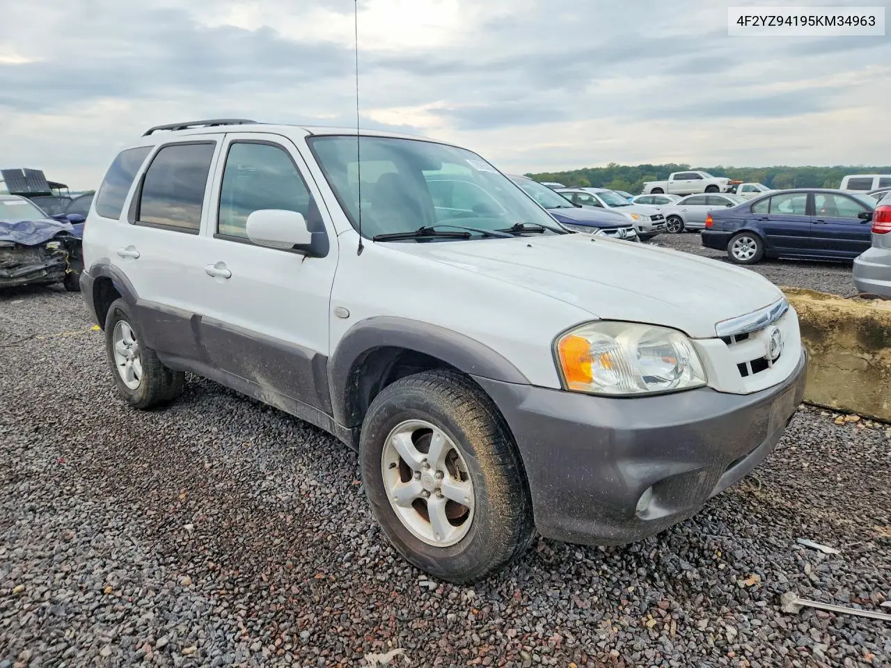 2005 MAZDA TRIBUTE VIN 4F2YZ94195KM34963 — фото 4