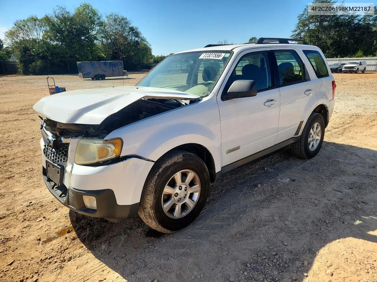 MAZDA TRIBUTE 2008, VIN 4F2CZ06198KM22187
