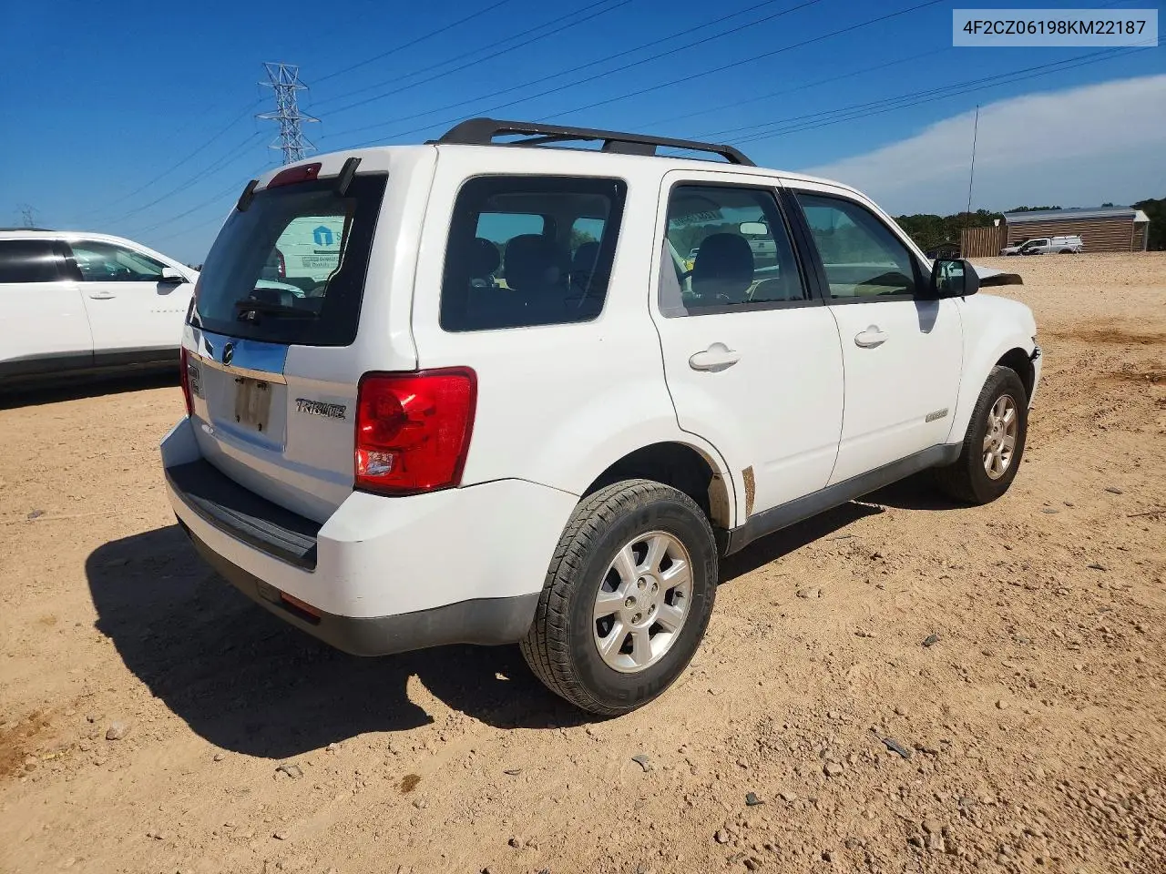 2008 MAZDA TRIBUTE VIN 4F2CZ06198KM22187 — фото 3