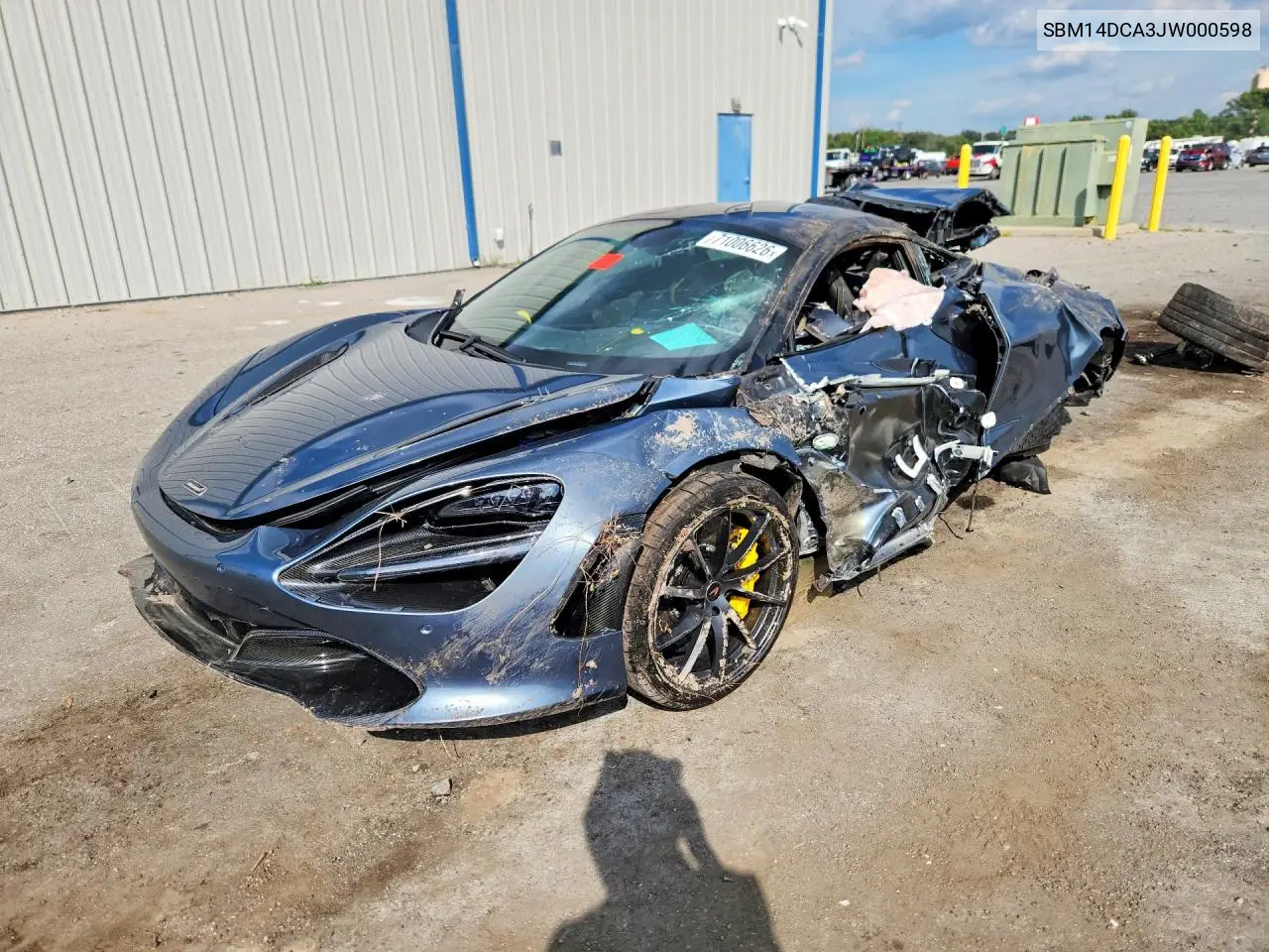 MCLAREN 720S 2018, VIN SBM14DCA3JW000598
