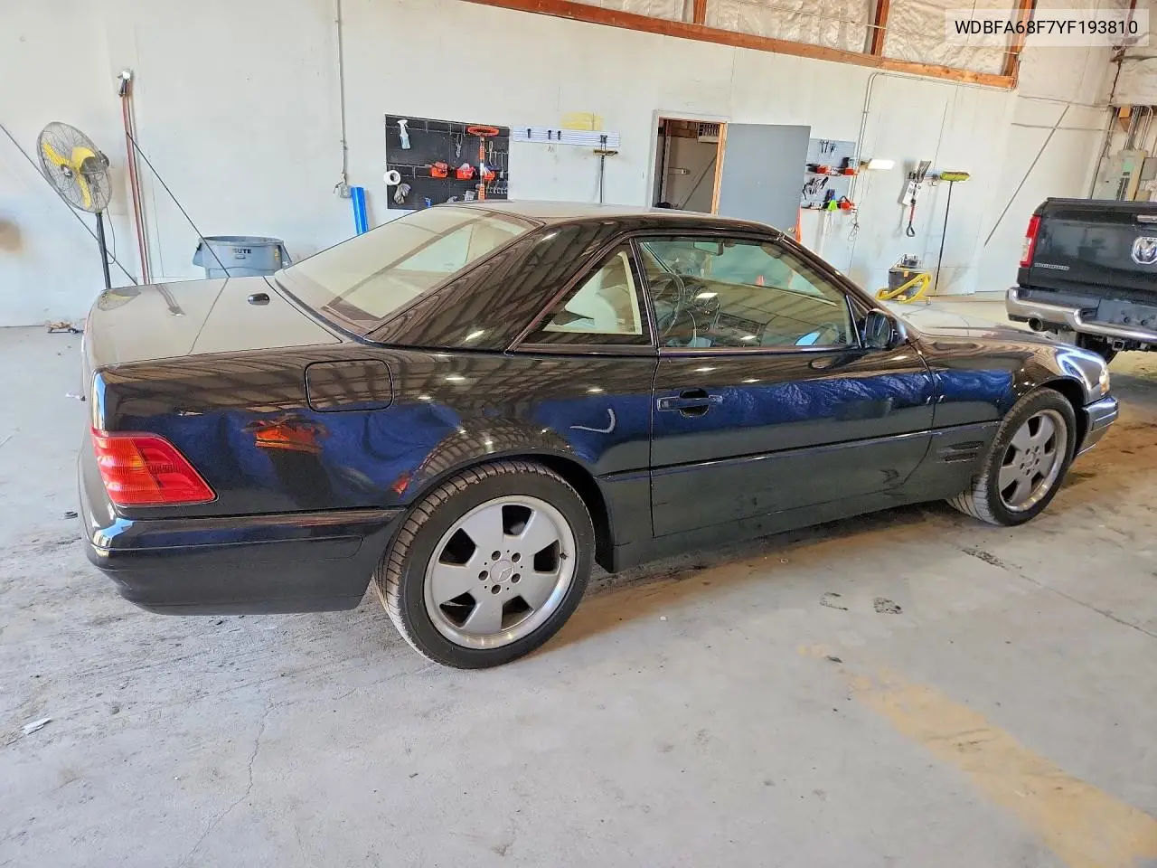 2000 MERCEDES SL-KLASSE VIN WDBFA68F7YF193810 — фото 3