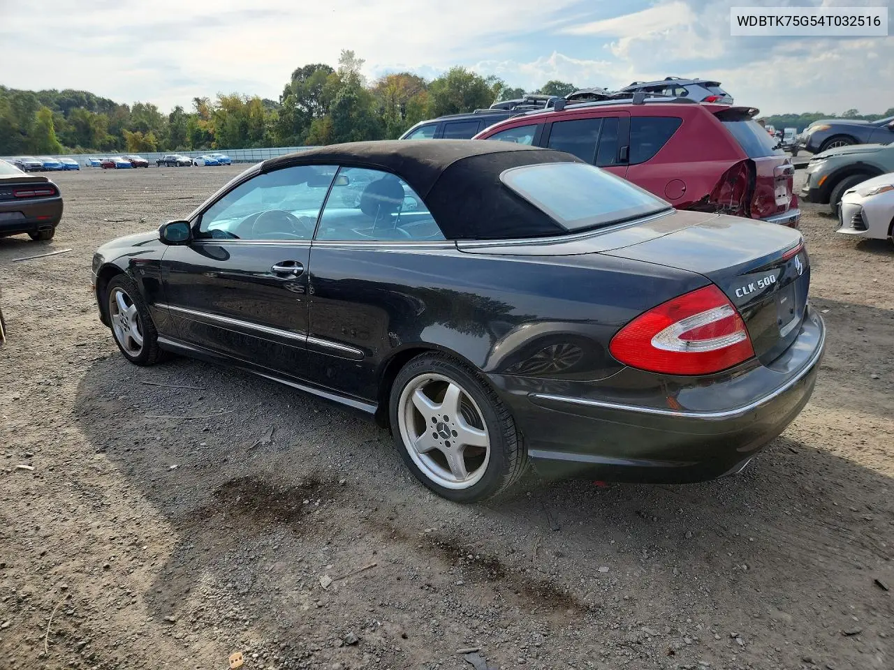2004 MERCEDES CLK-KLASSE VIN WDBTK75G54T032516 — фото 2