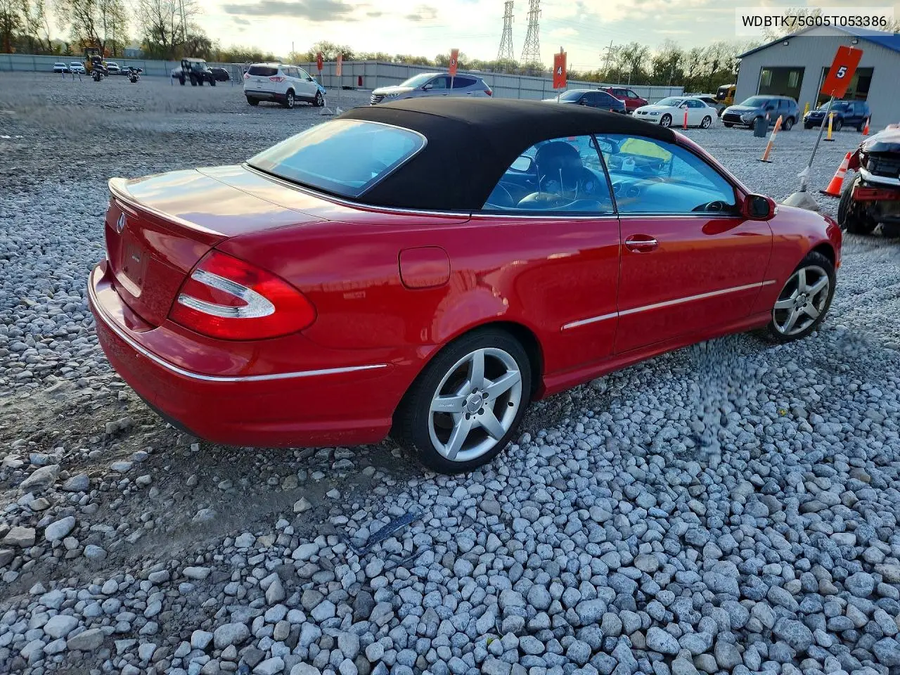 2005 MERCEDES CLK-KLASSE VIN WDBTK75G05T053386 — фото 3