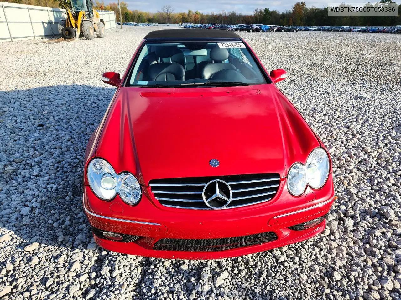 2005 MERCEDES CLK-KLASSE VIN WDBTK75G05T053386 — фото 5