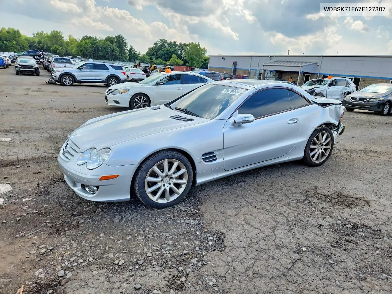 MERCEDES SL-KLASSE 2007, VIN WDBSK71F67F127307