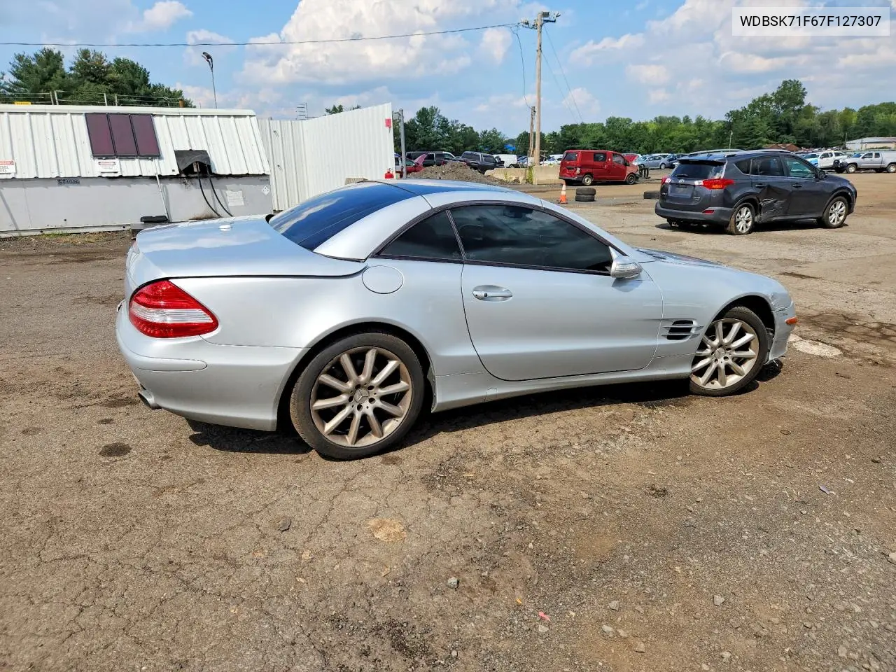 2007 MERCEDES SL-KLASSE VIN WDBSK71F67F127307 — фото 3