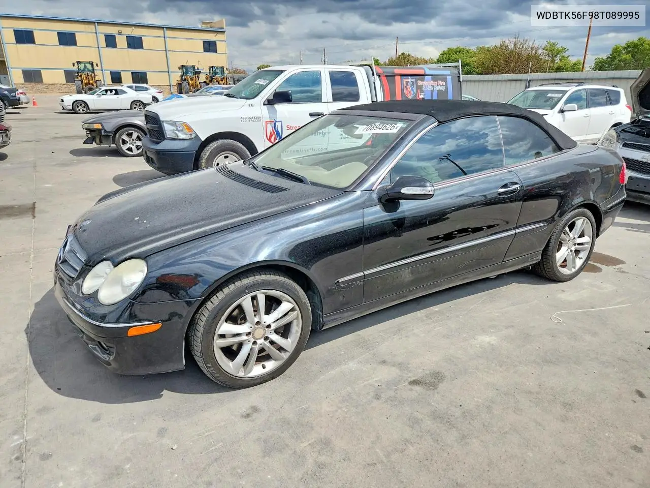 MERCEDES CLK-KLASSE 2008, VIN WDBTK56F98T089995