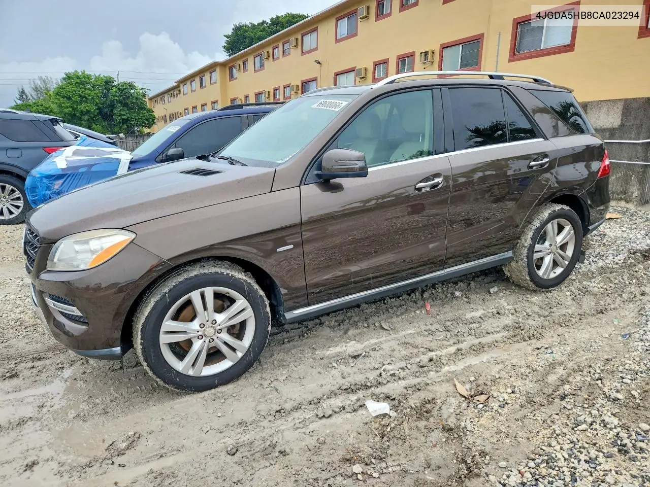 MERCEDES M-KLASSE 2012, VIN 4JGDA5HB8CA023294