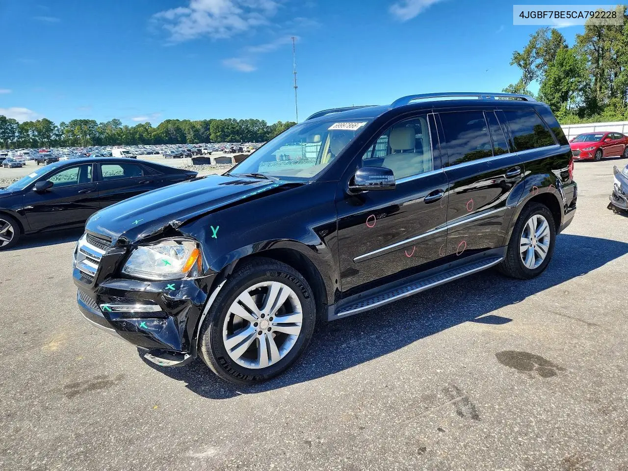 MERCEDES GL-KLASSE 2012, VIN 4JGBF7BE5CA792228