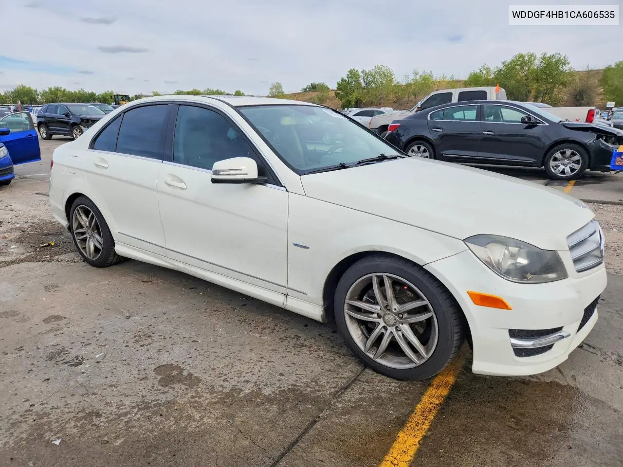 2012 MERCEDES C-KLASSE VIN WDDGF4HB1CA606535 — фото 4