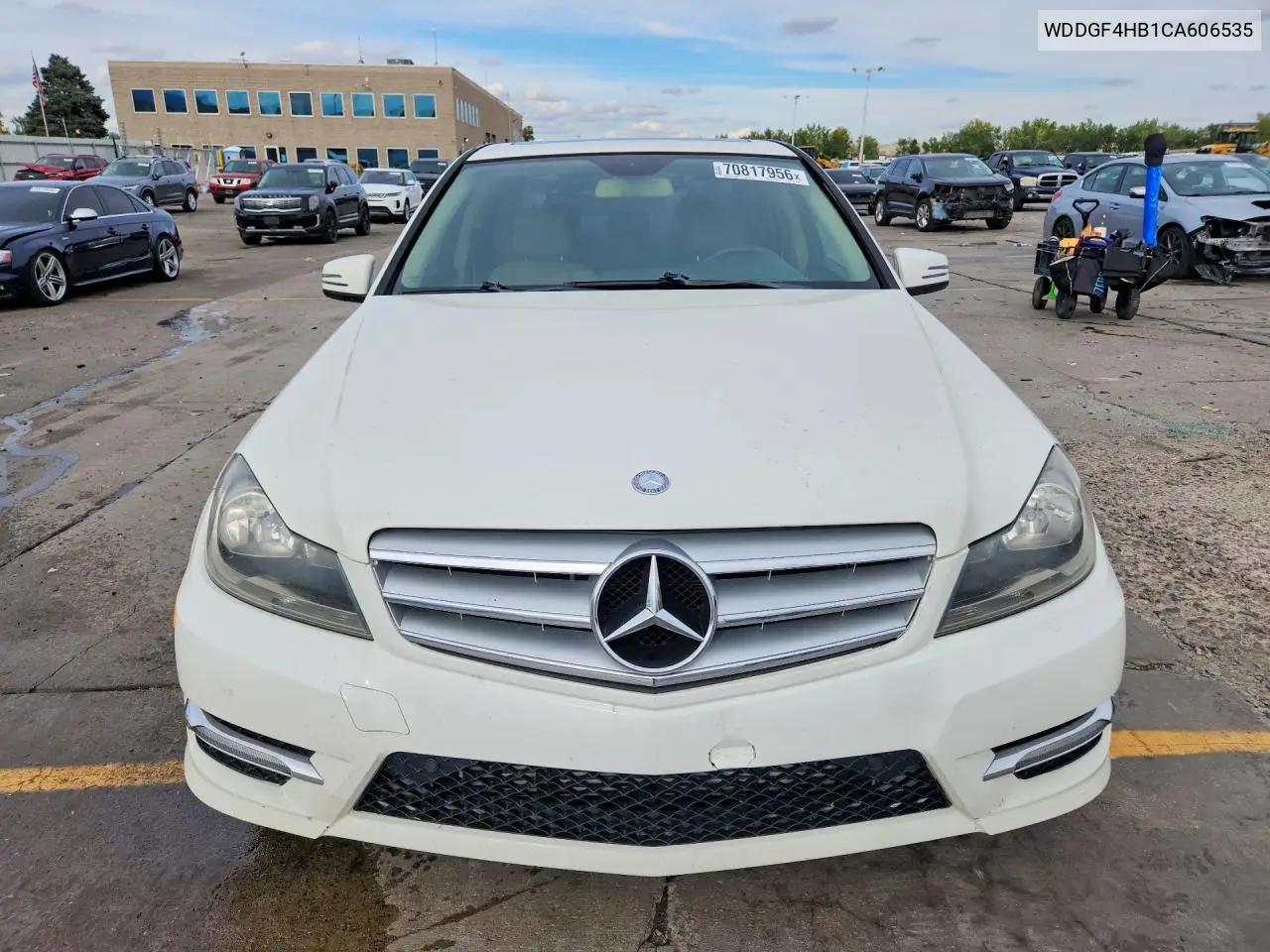 2012 MERCEDES C-KLASSE VIN WDDGF4HB1CA606535 — фото 5