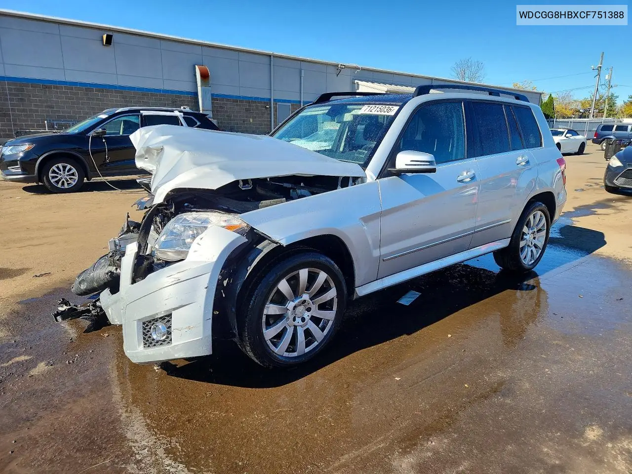 MERCEDES GLK-KLASSE 2012, VIN WDCGG8HBXCF751388
