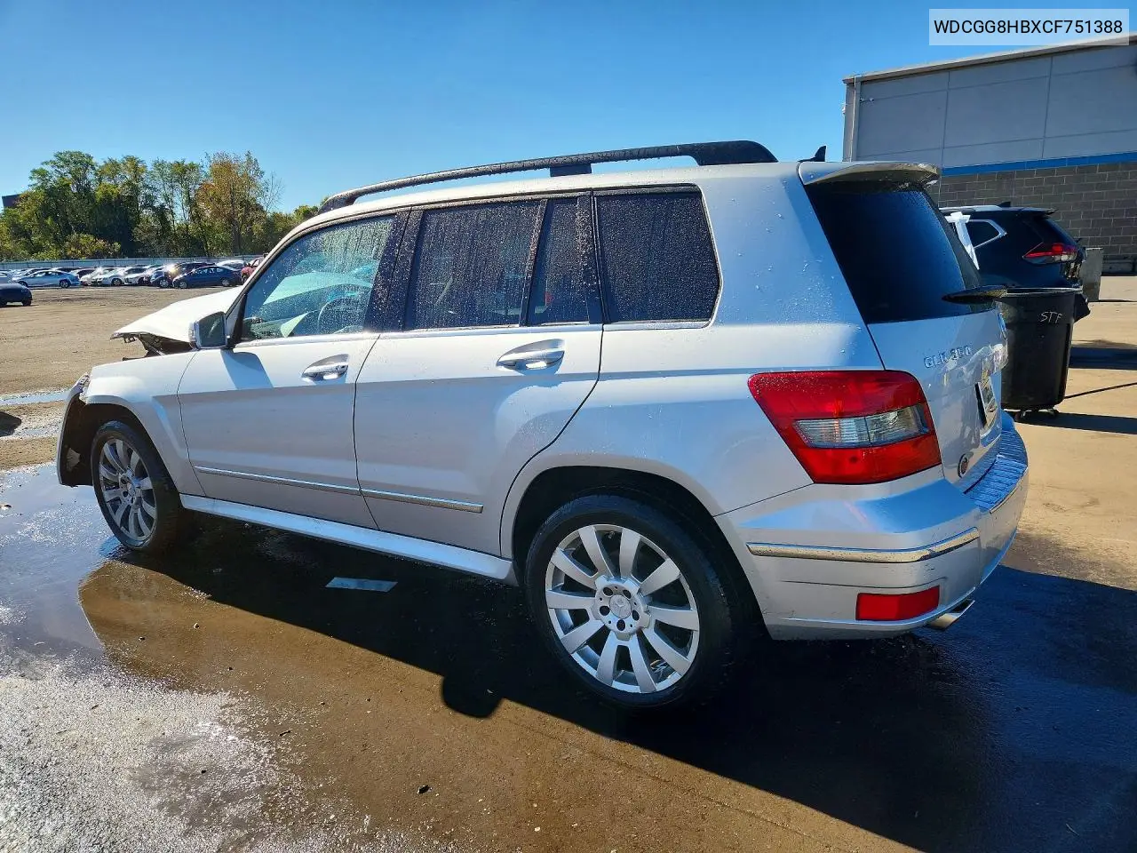 2012 MERCEDES GLK-KLASSE VIN WDCGG8HBXCF751388 — фото 2