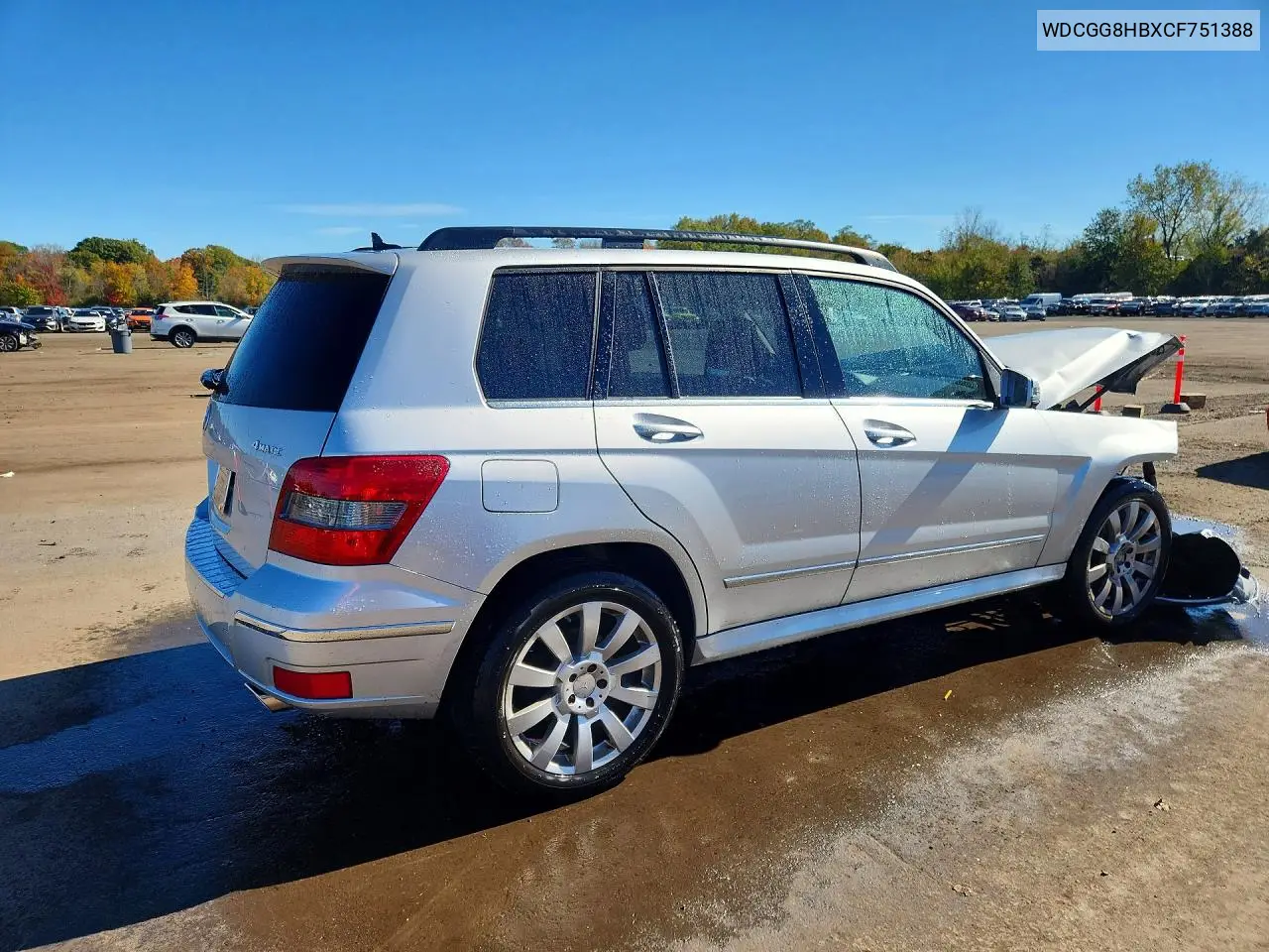 2012 MERCEDES GLK-KLASSE VIN WDCGG8HBXCF751388 — фото 3