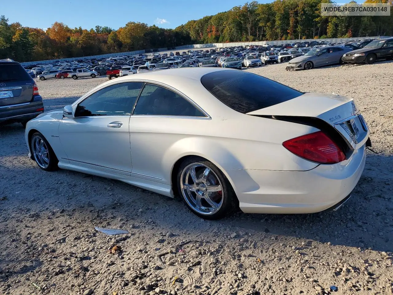 2012 MERCEDES CL-KLASSE VIN WDDEJ9EB7CA030148 — фото 2