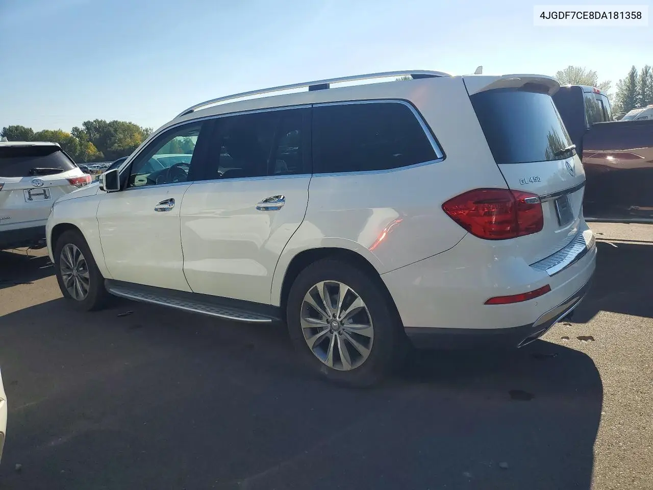 2013 MERCEDES GL-KLASSE VIN 4JGDF7CE8DA181358 — фото 2