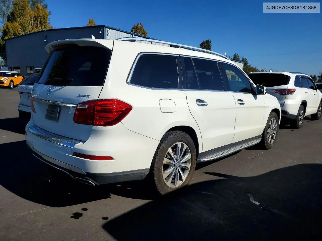 2013 MERCEDES GL-KLASSE VIN 4JGDF7CE8DA181358 — фото 3