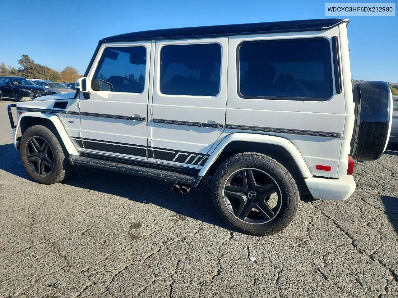 2013 MERCEDES G-KLASSE VIN WDCYC3HF6DX212980 — фото 2