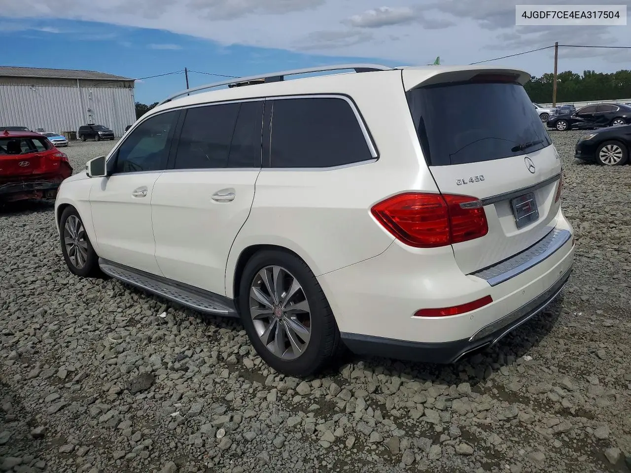 2014 MERCEDES GL-KLASSE VIN 4JGDF7CE4EA317504 — фото 2