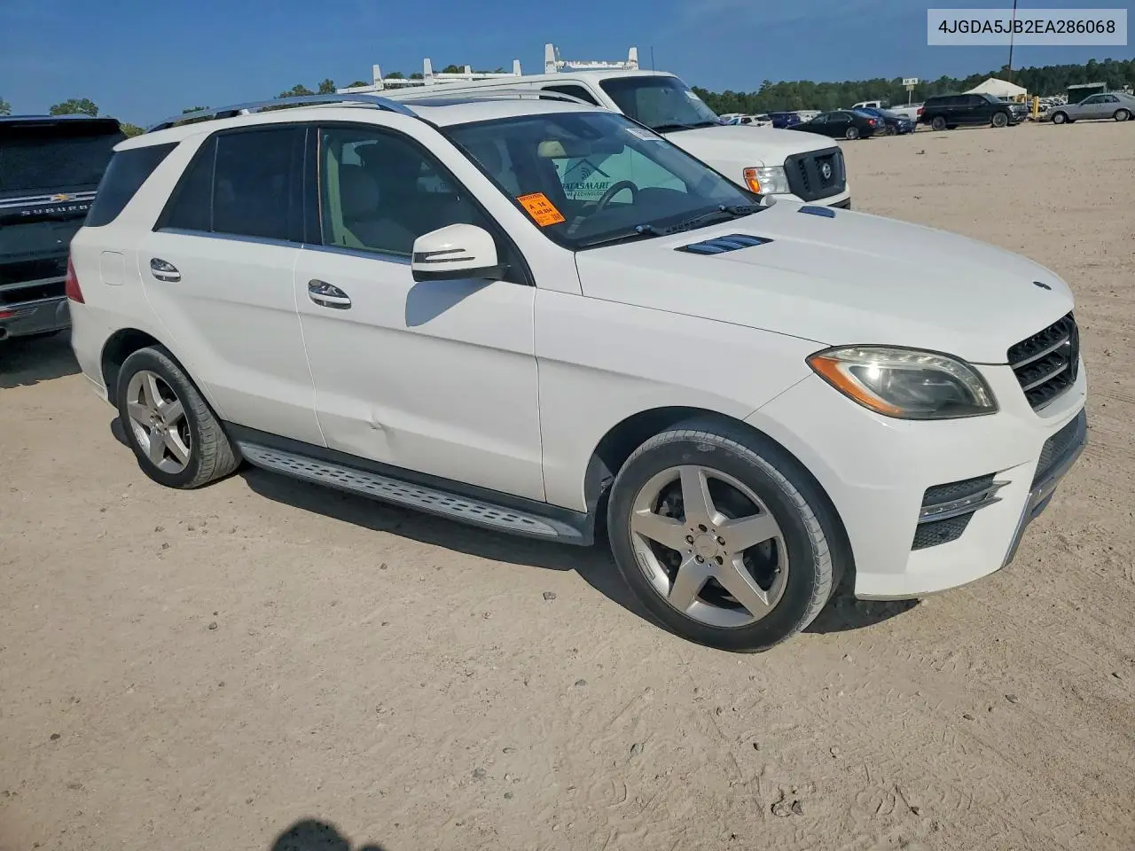 2014 MERCEDES M-KLASSE VIN 4JGDA5JB2EA286068 — фото 4