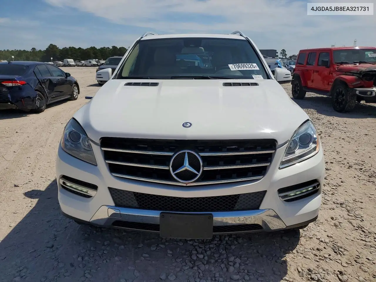 2014 MERCEDES M-KLASSE VIN 4JGDA5JB8EA321731 — фото 5